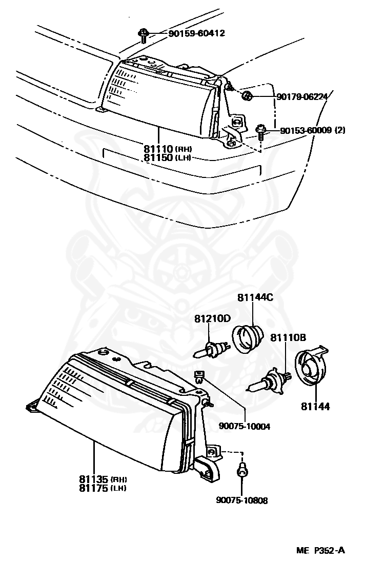 81110b лампа toyota