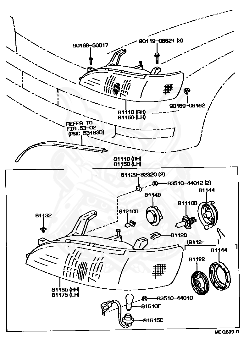 81110b лампа toyota