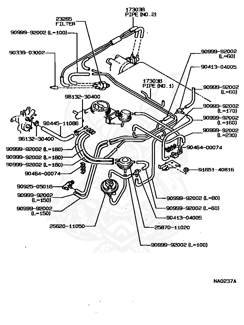 9099992002 Toyota Hose Nengun Performance