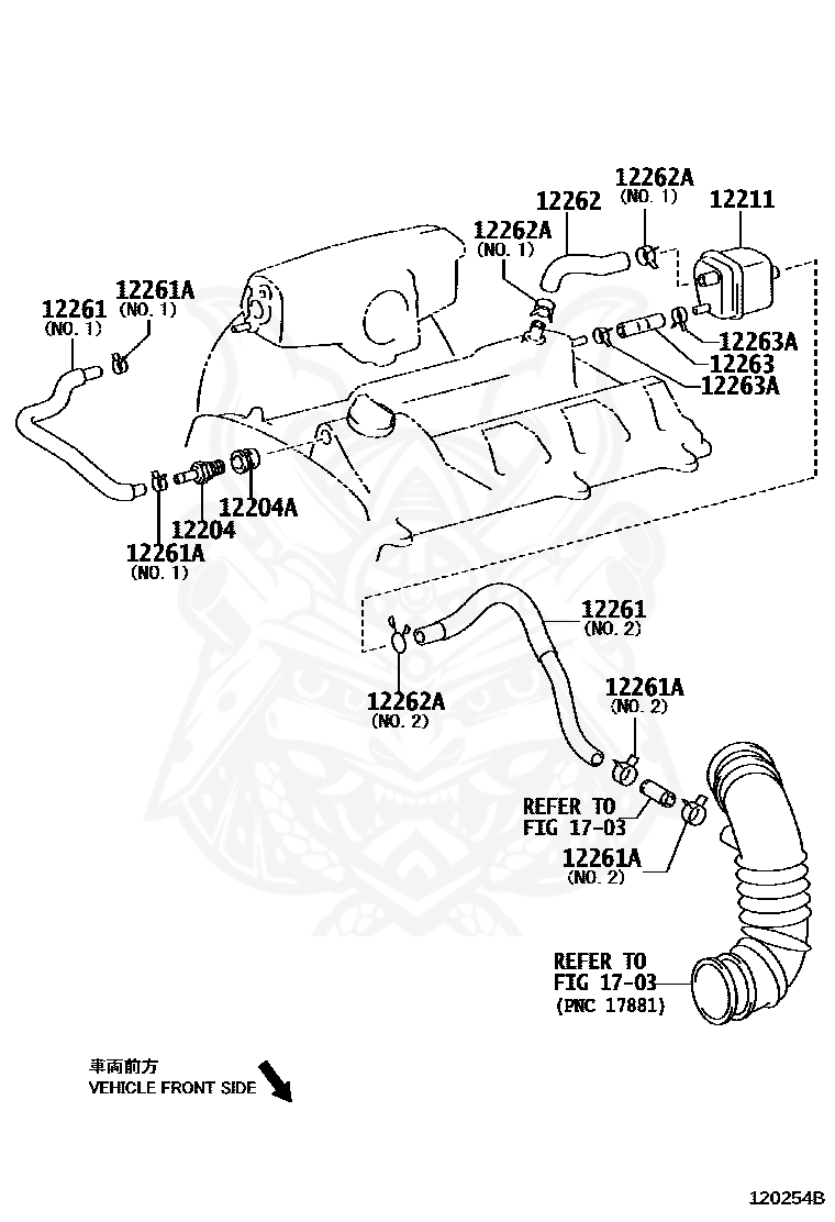 Toyota - Clip (for Ventilation Hose)