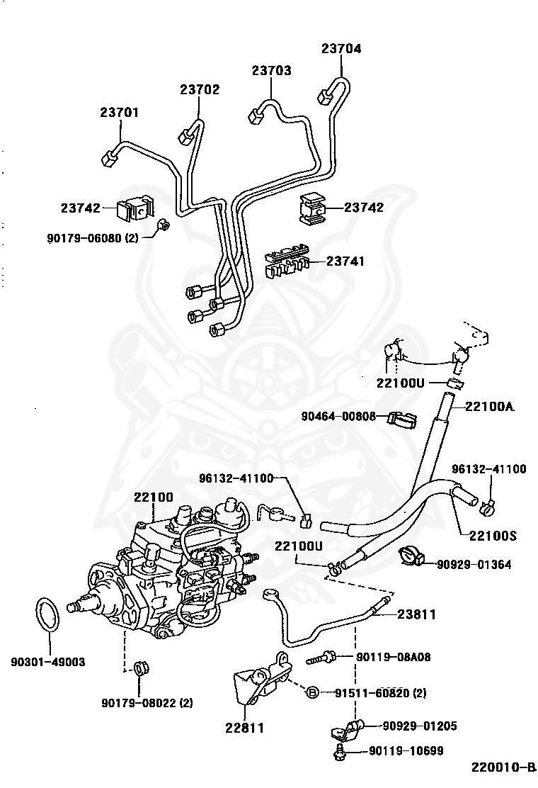 Toyota - Gasket, Injection Pump