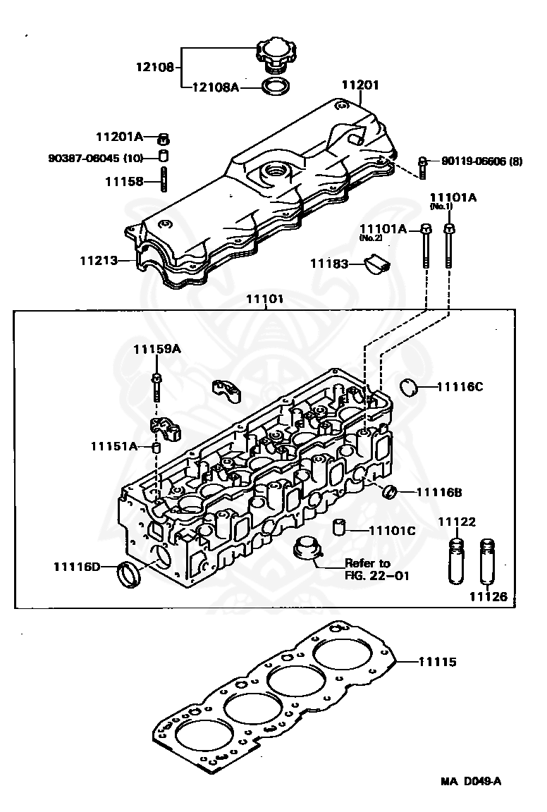 Toyota - Gasket, Cylinder Head Cover