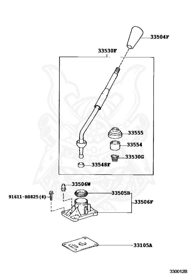 Toyota - Plug, Breather (for Shift Lever Retainer)