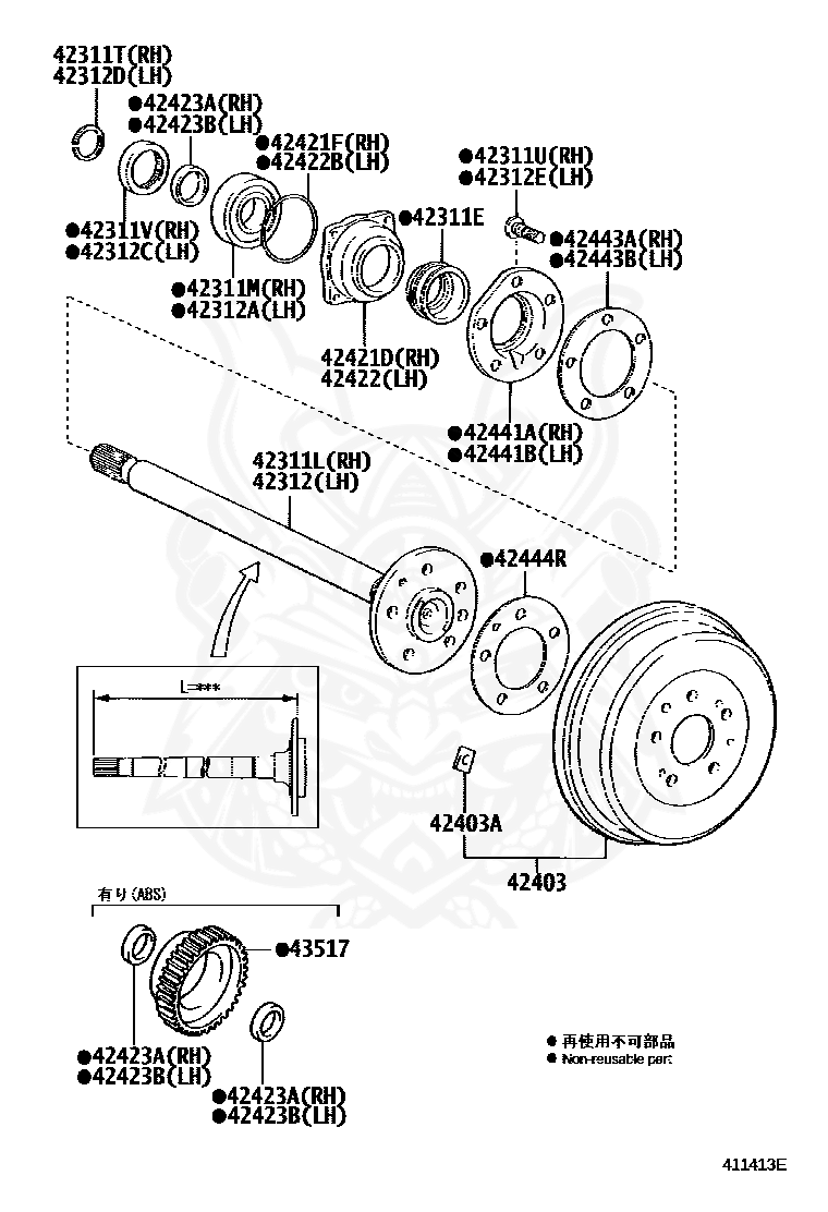 Toyota - Gasket, Brake Drum Oil Deflector