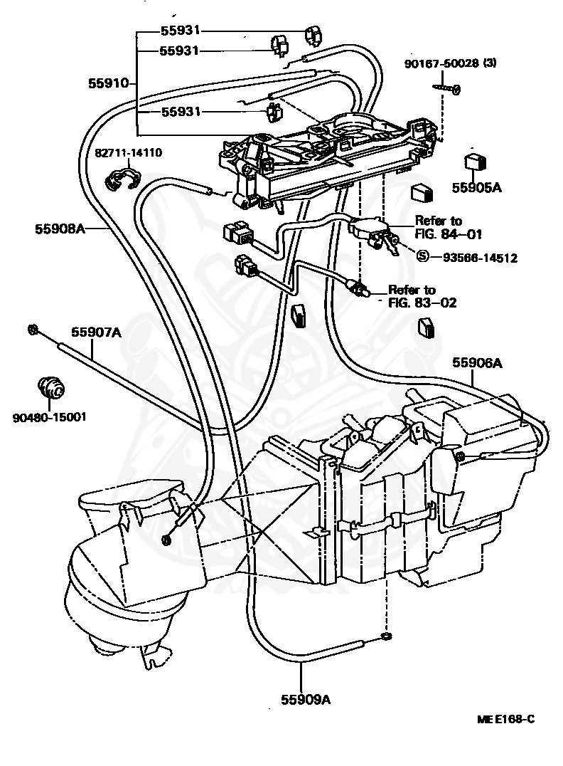 Toyota - Control Assy, Heater Or Boost Ventilator