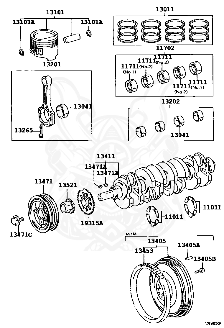 Toyota - Ring, Hole Snap (for Piston Pin)