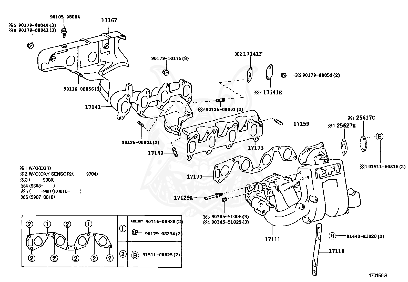 Toyota - Gasket, Oxygen Sensor