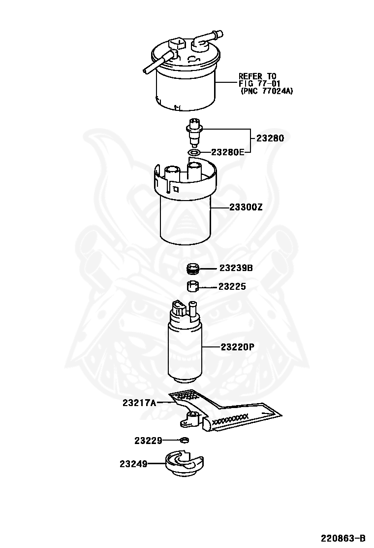 Toyota - Seal, Fuel Pump Filter