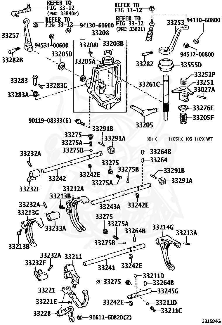 Toyota - Pin, Lever Lock (for Select Outer Lever)