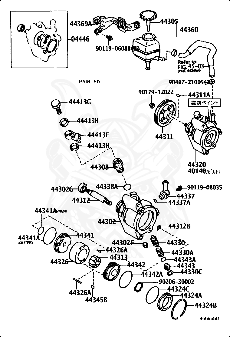 Toyota - Gasket (for Pressure Feed Tube No. 2)