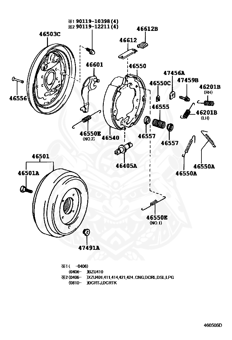 Toyota - Plug, Shoe Adjusting Hole (for Parking Brake)