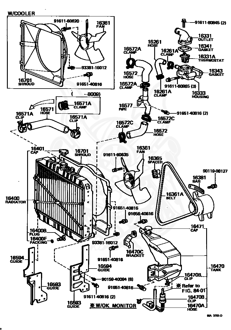 Toyota - Radiator Assy