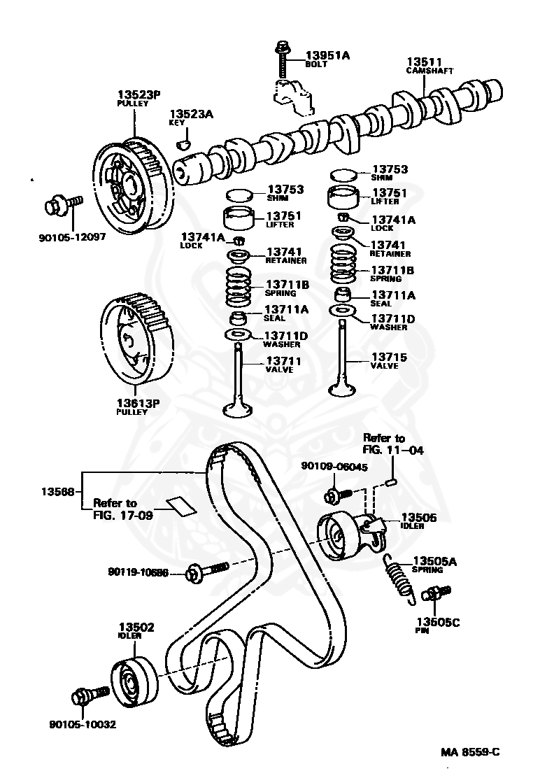 Timing chain BMW 4 Coupe (F32, F82) 430 d xDrive | K