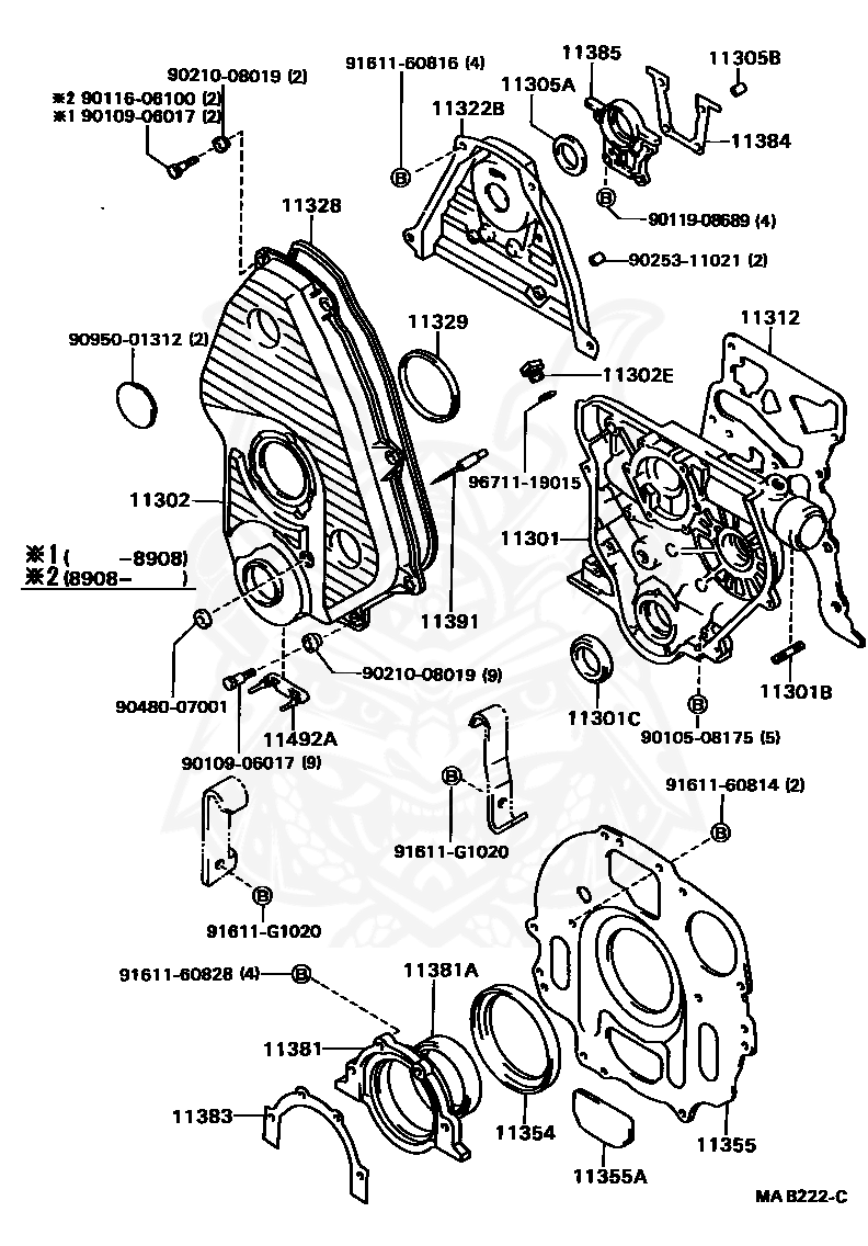 Toyota - Pin, Ring (for Water Pump Set)