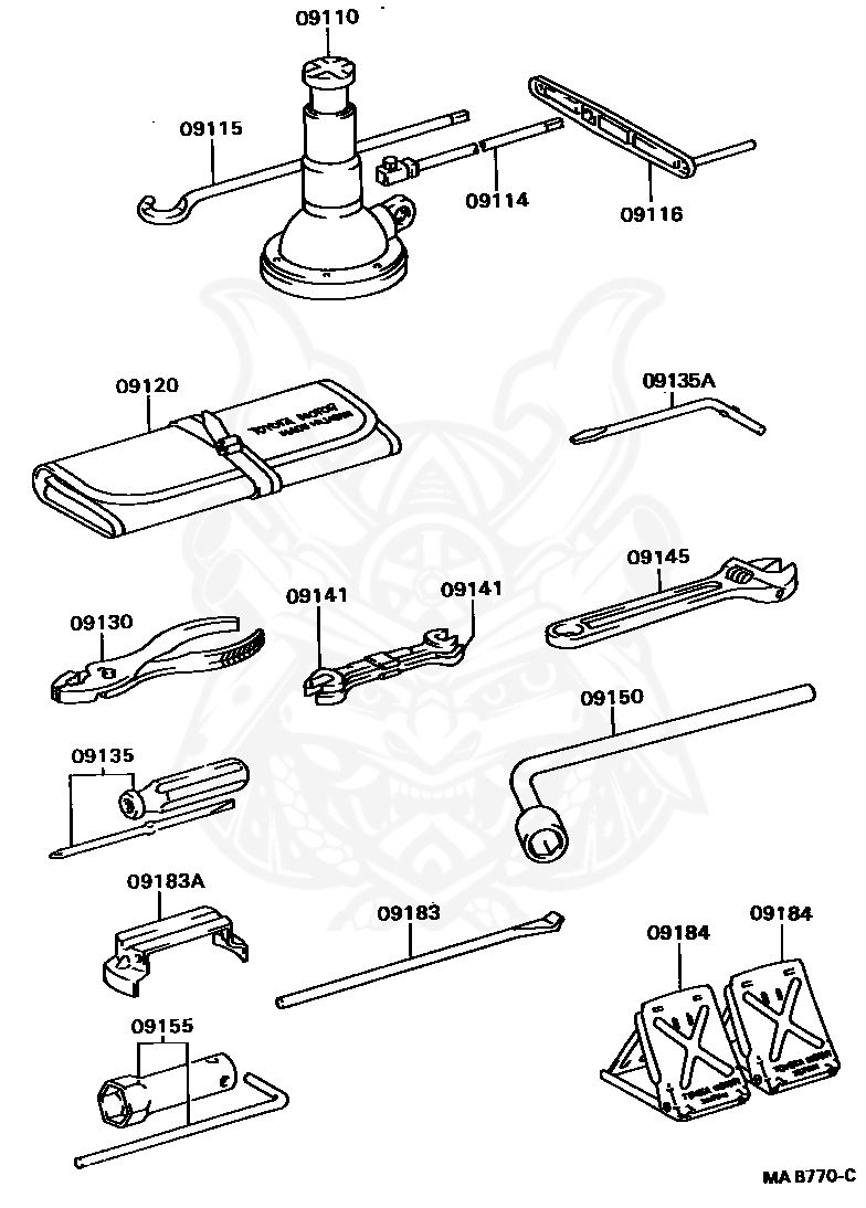 Toyota - Extension Sub-assy, Jack Handle