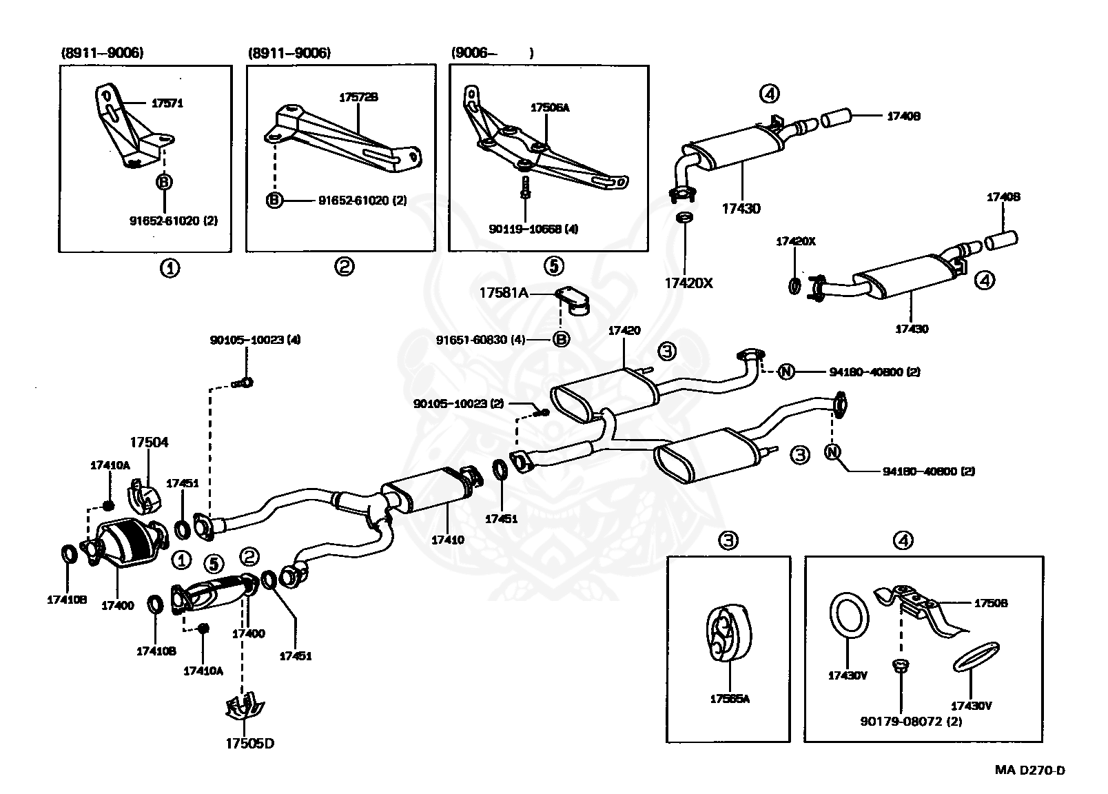 Toyota - BOLT (FOR TRANSFER POWER TAKE-OFF COVER)