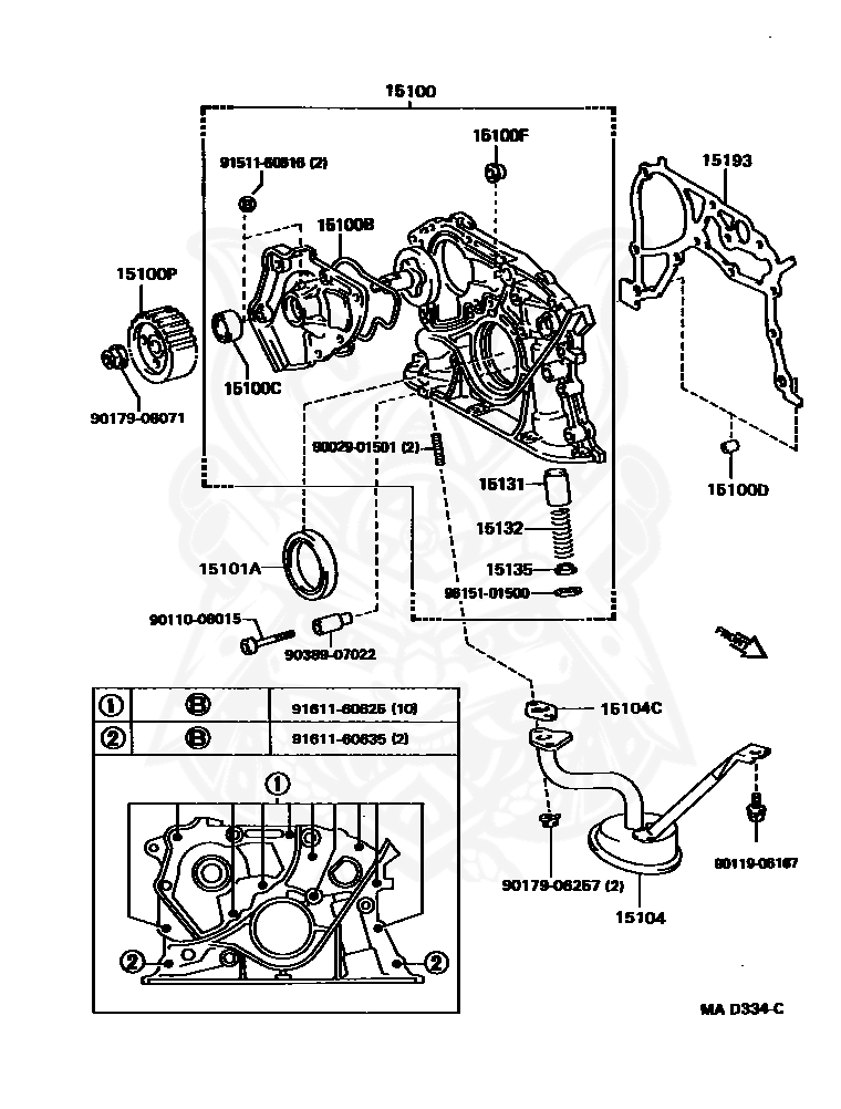 Toyota - Pump Assy, Oil