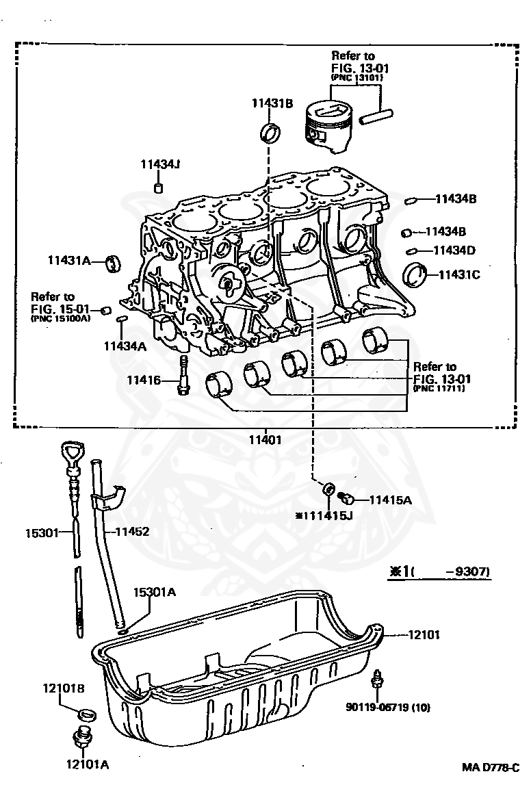 Toyota - Plug (for Oil Pan Drain)