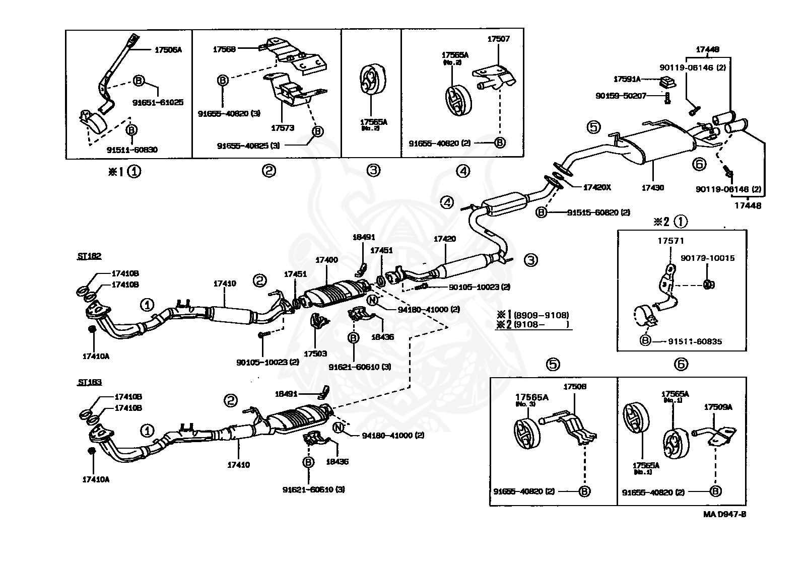 Toyota - PIPE ASSY, EXHAUST, TAIL