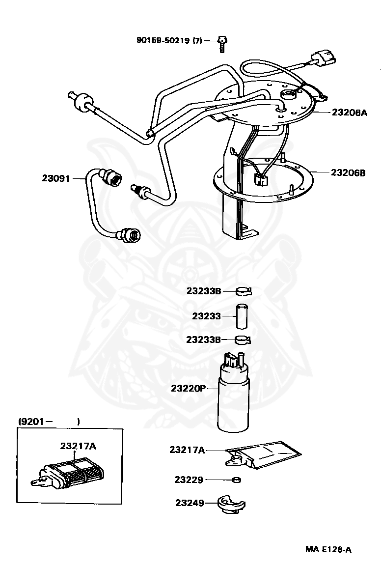 Toyota - Rubber, Cushion (for Fuel Pump)
