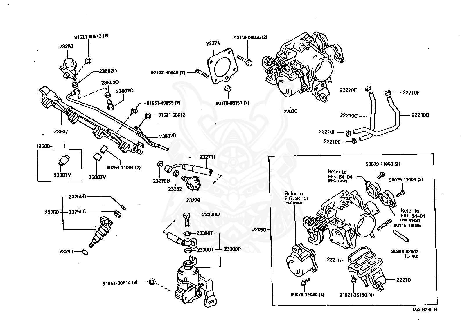 23291-41010 - Toyota - Insulator, Injector Vibration