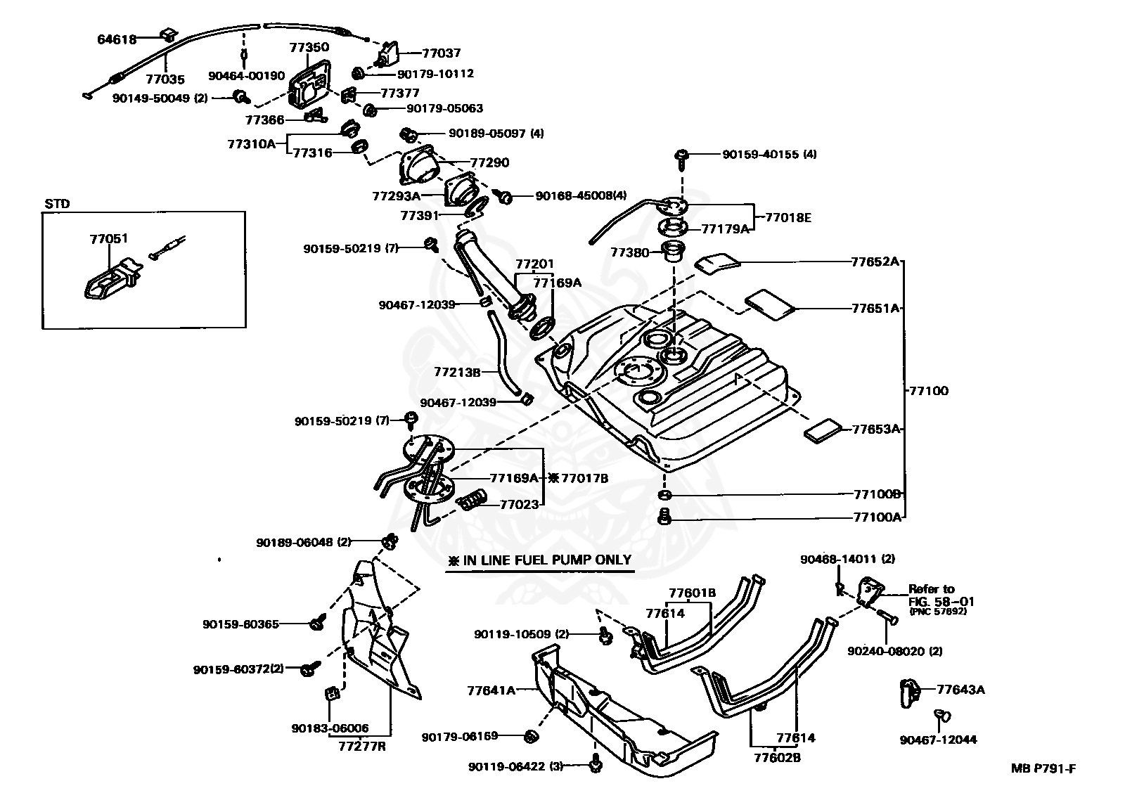 Toyota - Ring, Fuel Inlet Box