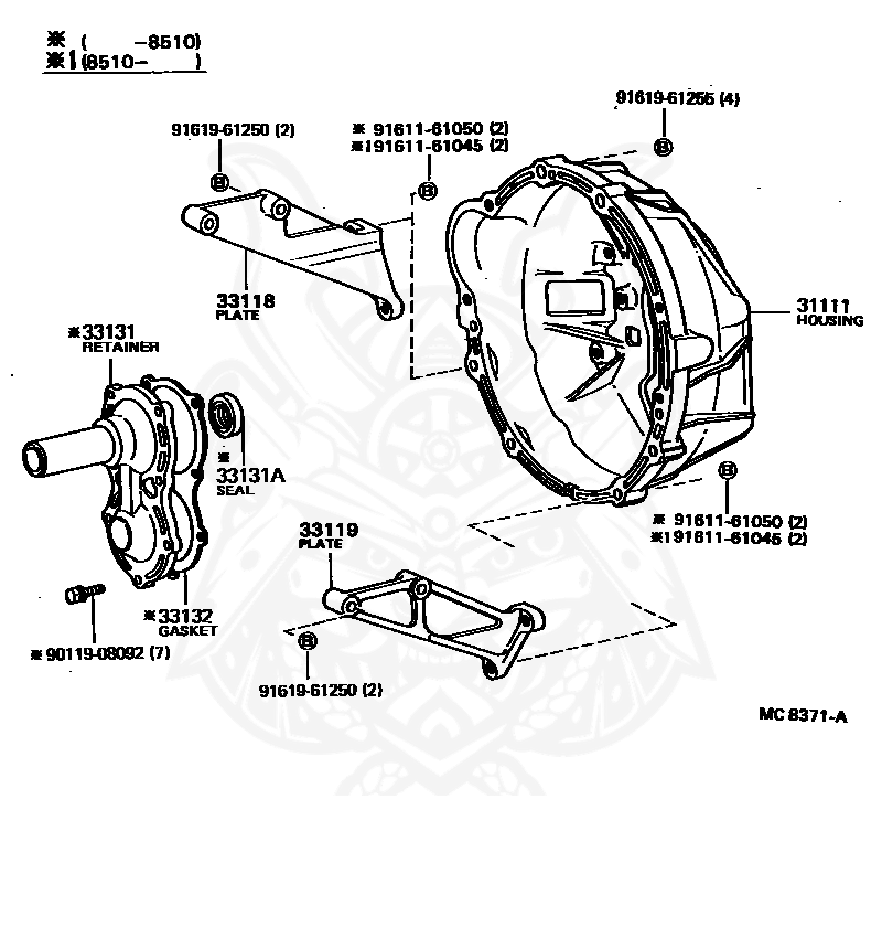 Toyota - Bolt (for Transmission Housing And Engine Setting)