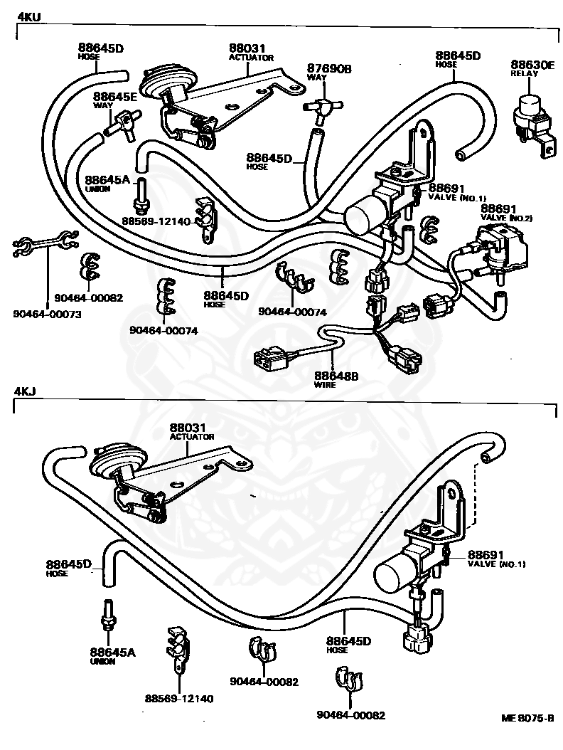 Toyota - Hose, Cruise Control Vacuum