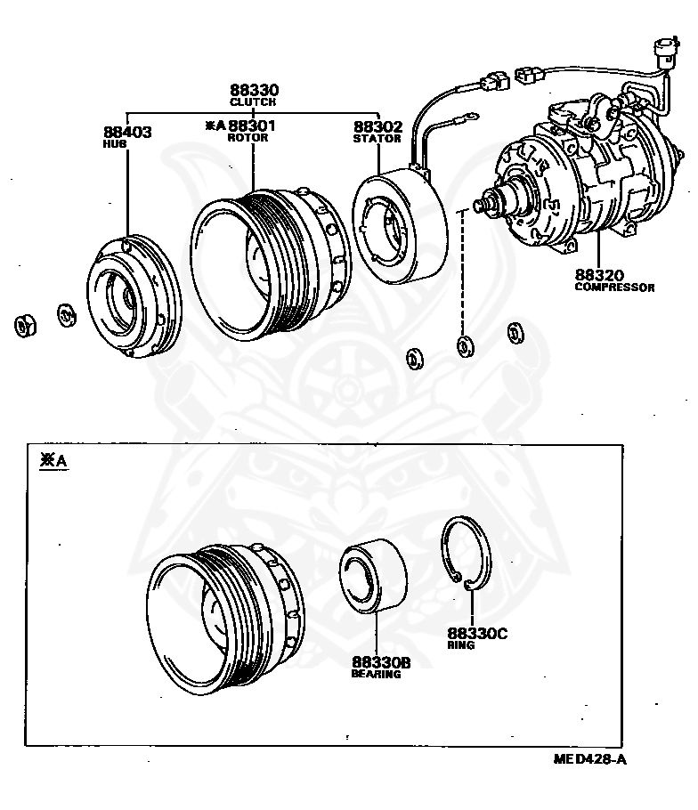 Toyota - MAGNET CLUTCH ASSY