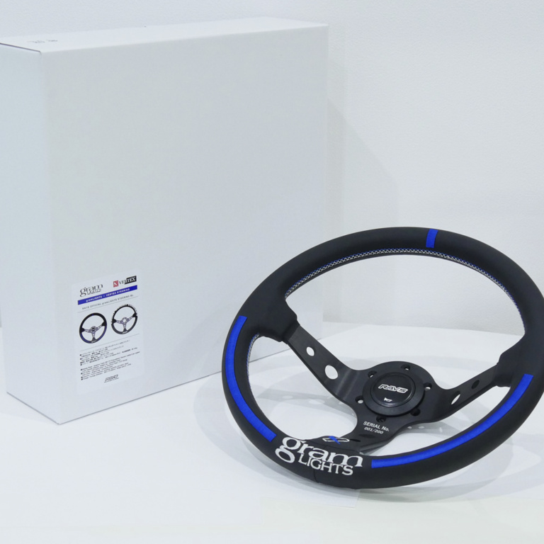 RAYS - RAYS x VERTEX gramLIGHTS Blue Steering Wheel
