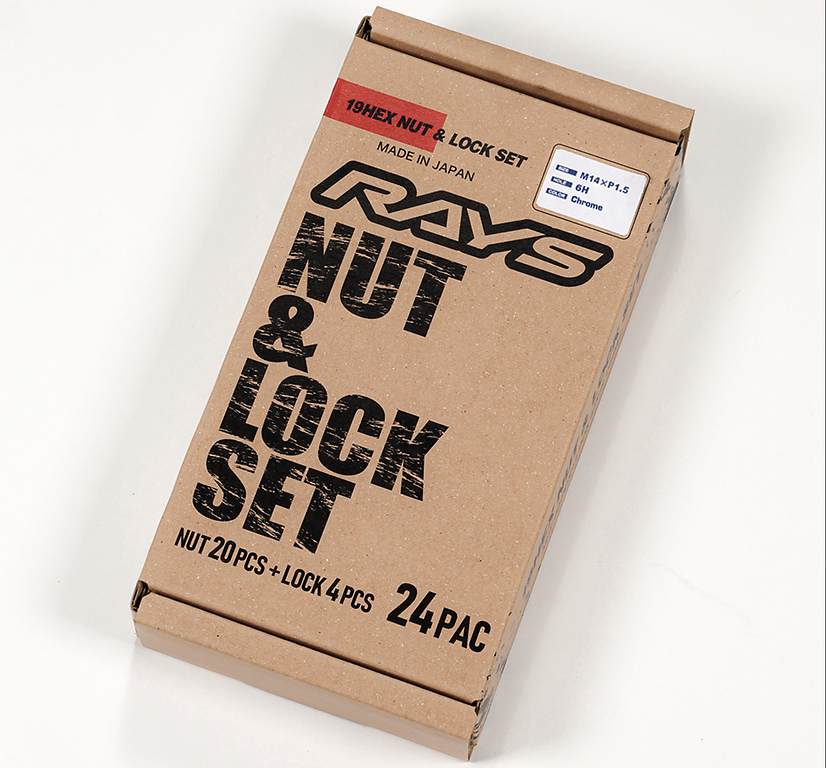 RAYS - 19HEX L33 Nut & Lock Set for 6H
