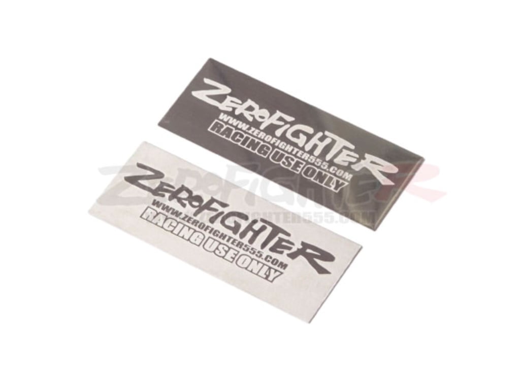 ZEROFIGHTER - Stainless Steel Logo Plate