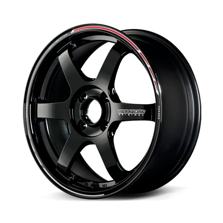 RAYS - VOLK RACING - TE37 SONIC Time Attack Edition Wheels - Black/Redot 