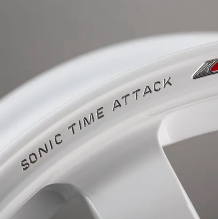 RAYS - VOLK RACING - TE37 SONIC Time Attack Edition Wheels - Dash White/redot