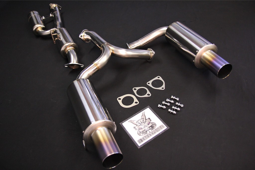 Ver.2 with Resonator for TODA 2.35/2.4L KIT - Pieces: 3 - Pipe Size: 70 to 2x 60mm - Tail Size: 2x 90mm - 18000-AP1-702