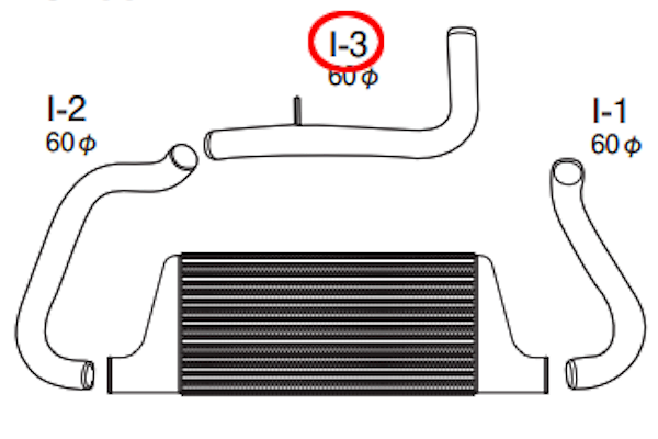 I-3 Replacement Intake Pipe for 12020482 - 12421020