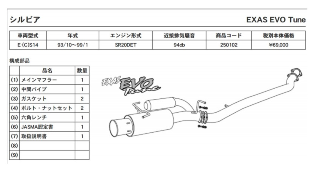 GP SPORTS EXAS EVO Tune アテンザ　25 GH5FW GP SPORTS EXAS EVO Tune アテンザ25 GH5FW