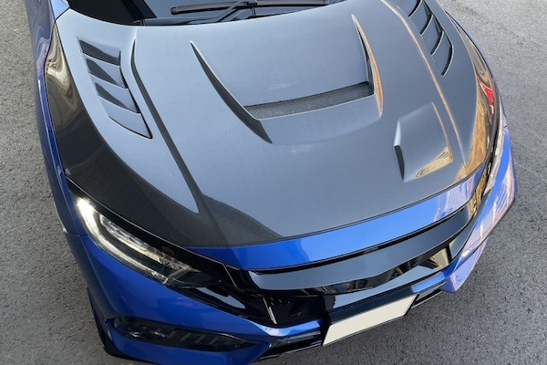 ホンダ シビック Fk8 JS Racing カーボンボンネット 楽天市場】ジェイズ レーシング, エアロボンネット Type-V