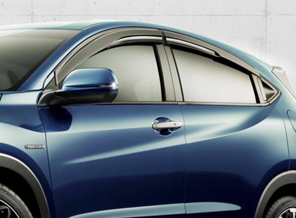 thumbnail image 2 of 4Pcs Mugen Style Window Visors For 2013-2018 Ford Fusion – Smoke Acrylic Rain Guards 2 of 3
