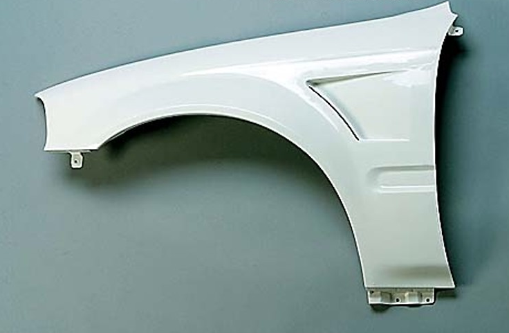 TYPE-S Front Wide Fender - Material: FRP - Type: Front - Width: +15mm each side - Color: Unpainted - JSWF-H5K