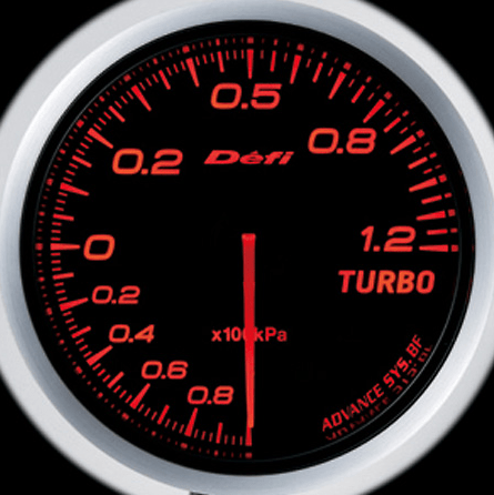 Defi Link Meter - ADVANCE BF - Turbo - 120kPa - Amber Red