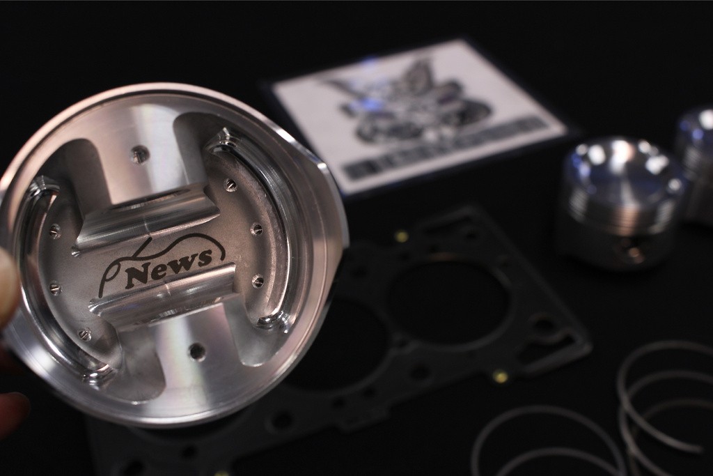 with 1.4mm Head Gasket - F6A EA11R Piston Kit