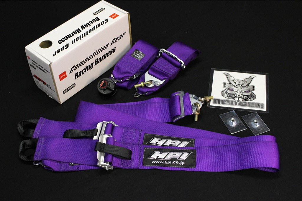 Seat: Right - Colour: Purple - Points: 4P - Width: 3 inch - HPRH-4900PU-R