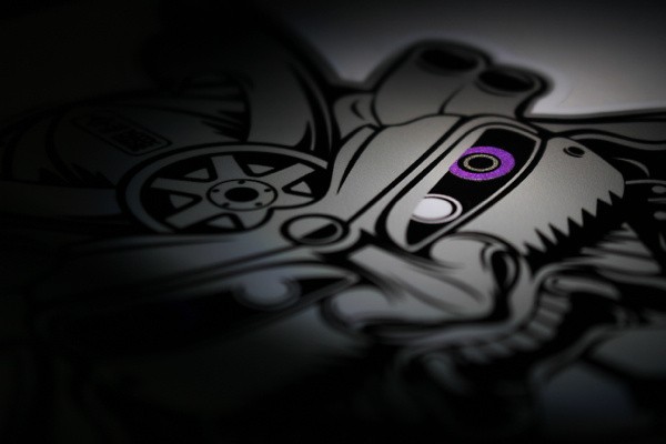 Nengun Mask Sticker Purple Reflective eyes - NMS