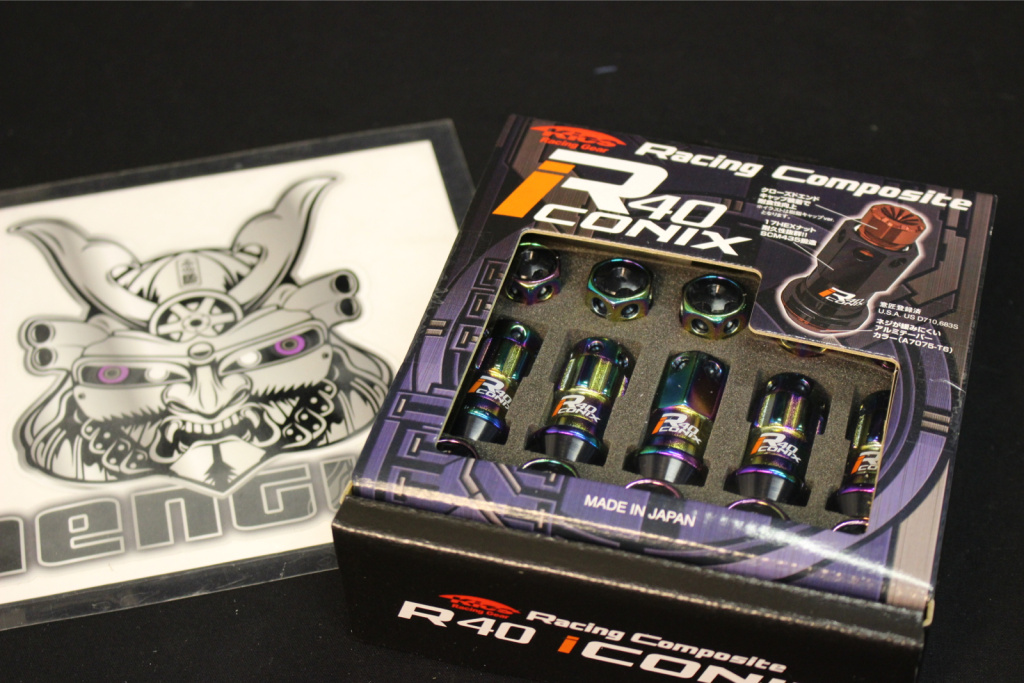 ラッカセイ　r40 MP Project Kics - R40 iCONIX - Lock & Nut Set - Nengun Performance