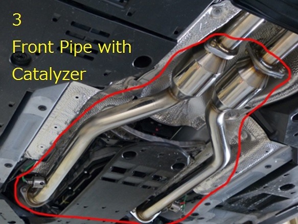 3 Front Pipe with Catalyzer