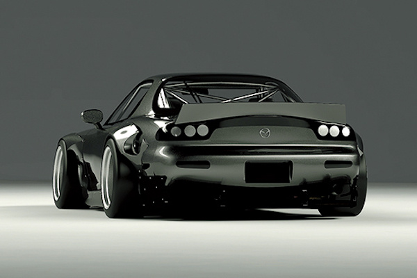 アディクションMAZDA RX-7 FD3S Rocket Bunny 1-10 Rocket Bunny FD3S RX-7 Mazda Body w- 3D DECALS (200mm