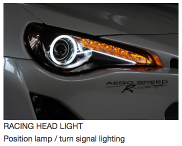 Racing Headlight - Only for discharge head lamp with LED clearance - 60161