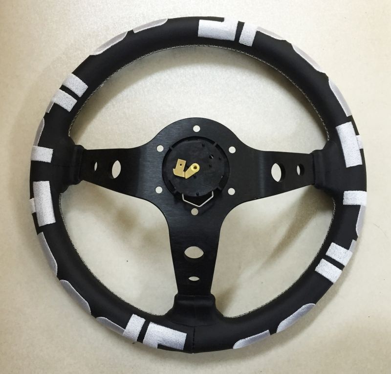 Car Make T&E - Vertex - Steering Wheel - TE WHITE - 330mm