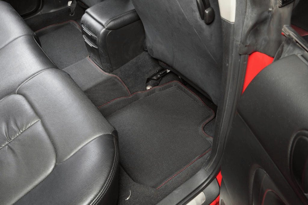 5 Mat Set - Can not be used with OEM or Recaro manually adjusted seats - Color: Red - BP#/BL#